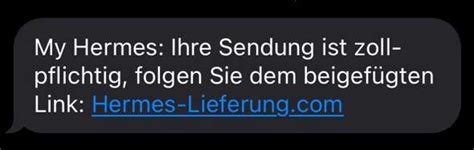 sms hermes zoll|Sicherheitshinweise .